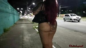Sabrina Strong Shows Off Giant Booty In Public Traffic Stop