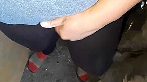 I watch village girl masturbate hairy pussy to orgasm during lunch break on ranch