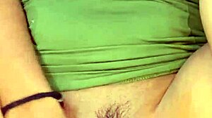 Squirting asian licks pussy and ass in close cunilingus with natural tits masturbation