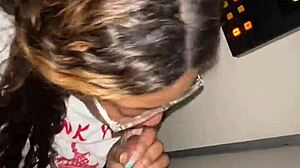 Ebony BBW Meets Stranger At The Glory Hole