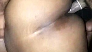 Fucking big booty ebony milf from ghetto bent over in hood doggystyle action