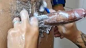 My friend said she'd only take his virginity if he shaves all his dick hair. During depilation he tried raw fucking me.