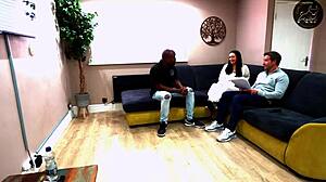 Husband's Dream Of Cuckoldry Porn Comes True With Interracial Kissing