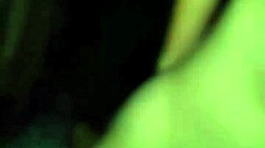 the stepsister snuck into her stepbrothers room at night to ride his dick with wet pussy close up and saggy tits bouncing...