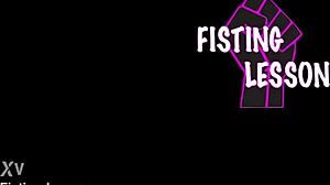 fisting lesson 30 shows veronica leal doing solo anal fisting with gapes buttrose and real squirting orgasm