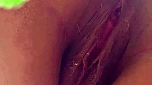 Enjoying a relaxing field walk with my curvy wife.