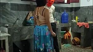 Pretty Latina lifts premium ass without touching in roleplay