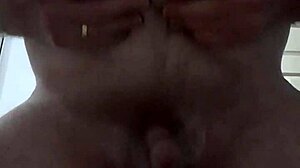 Rustyas1 having a piss and playing with his small cock at home