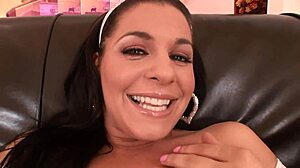 Housewife moans loud as her wet pussy gets pounded hard.