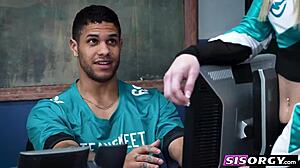 Hey, watch sexy stepsisters get banged hard in classroom cheating scandal!