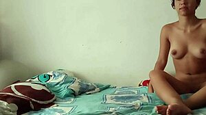 Fat Amateur Stepsister Shares Bed and Gives Super Blowjob on Cock