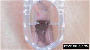 Latina teen masturbates solo outdoors on the street. She flashes upskirt and cums hard in public.