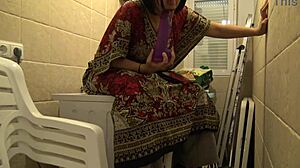 Horny stepmom tells stepson to lick her pussy