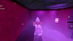 我在桑拿被性感女士操！