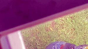 Hot stepmom bends over in hidden candid shot