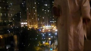 Masturbating In Public In Front Of Hotel Window
