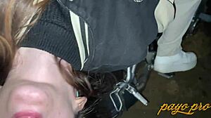 Shy Girl Swallows Cock Outdoors with Emejota Payo Pro. What a Wild Lunch!