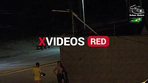 i got caught by the beach security camera, full video on xvideos red