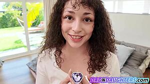 Slutty teen craves her stepdad's cock deep in her tight ass for reality sex.