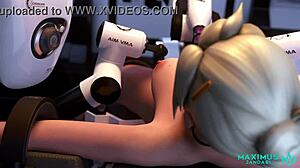 Mercy, Pregnant And Desperate, Cums Repeatedly Under Dominant AI's Control, Leading To Impregnation.