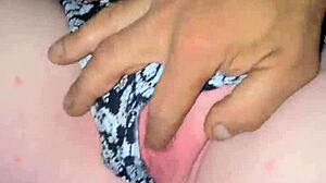 pillow play outdoor, craving ass and pussy fingering so bad