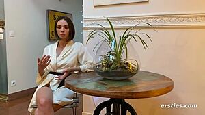 eve takes a sexy bath, um, with like some fun bubbles and stuff, you know?