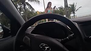 risky outdoor masturbation on the street for the hot girl