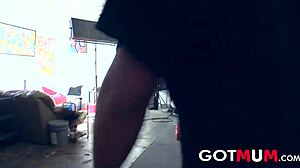 Got Mum - Brunette Milf Gets Cum Splashed On Pretty Face