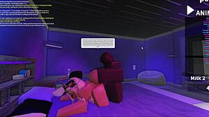 Blonde Bimbo Bent Over For Rough Doggystyle Fucking!