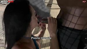 Paolla hotwife's total whore session with Nego Rubi, a cuckold's dream 😈