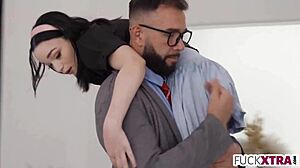 petite blonde selina imai gets into mischievous trouble with shy teen charm