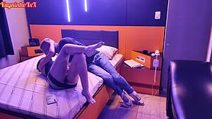 Blackmailed by friend's girl to bang her ass hard