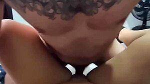 Bold Chubby housewife bends over for amateur wet pussy sex with cum on big ass