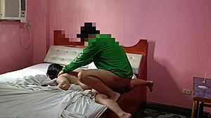 hot asian chubby pregnant mom getting fucked in her bedroom