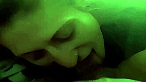 Drinking urine, licking feet, and eating sperm for the slave.