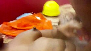 Anita gives blowjob to big black cock neighbor in doggy.