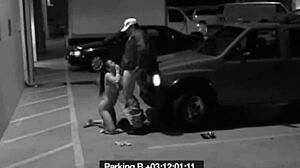 brunette slut sucks security guard's cock in office hidden cam to avoid fine