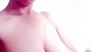 peruvian girl touches herself because she's feeling horny and bisexual