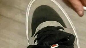 Friend Trashes Sneakers In Playful Fun