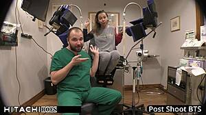 Kalani Luana Gives Freshman Mandatory Hitachi Orgasm As Doctor