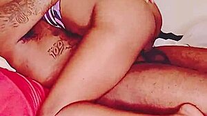 Ebony goddess and tatted king share passionate sex