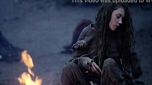 Pornstar in cosplay masturbates her small tits and big ass in public fantasy