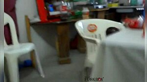 Shy Guy Gets Married Whores Offering Ass in Bedroom for First Time Cum