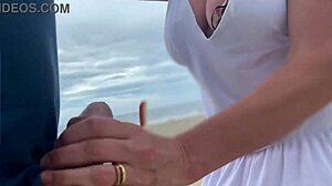 Busty Milf Stranger Makes Me Cum Publicly With Close-Up Action!