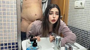 How do they fuck me bent over in the bathroom?