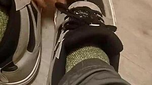 Friend Trashes Sneakers In Playful Fun