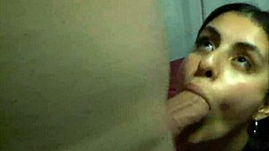 My girlfriend warms me up with her touch at home