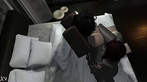 trío with naughty blonde and redhead sucking big cocks