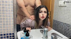 How do they fuck me bent over in the bathroom?