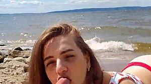 yo, stunning blowjob by cristallgloss on the river!